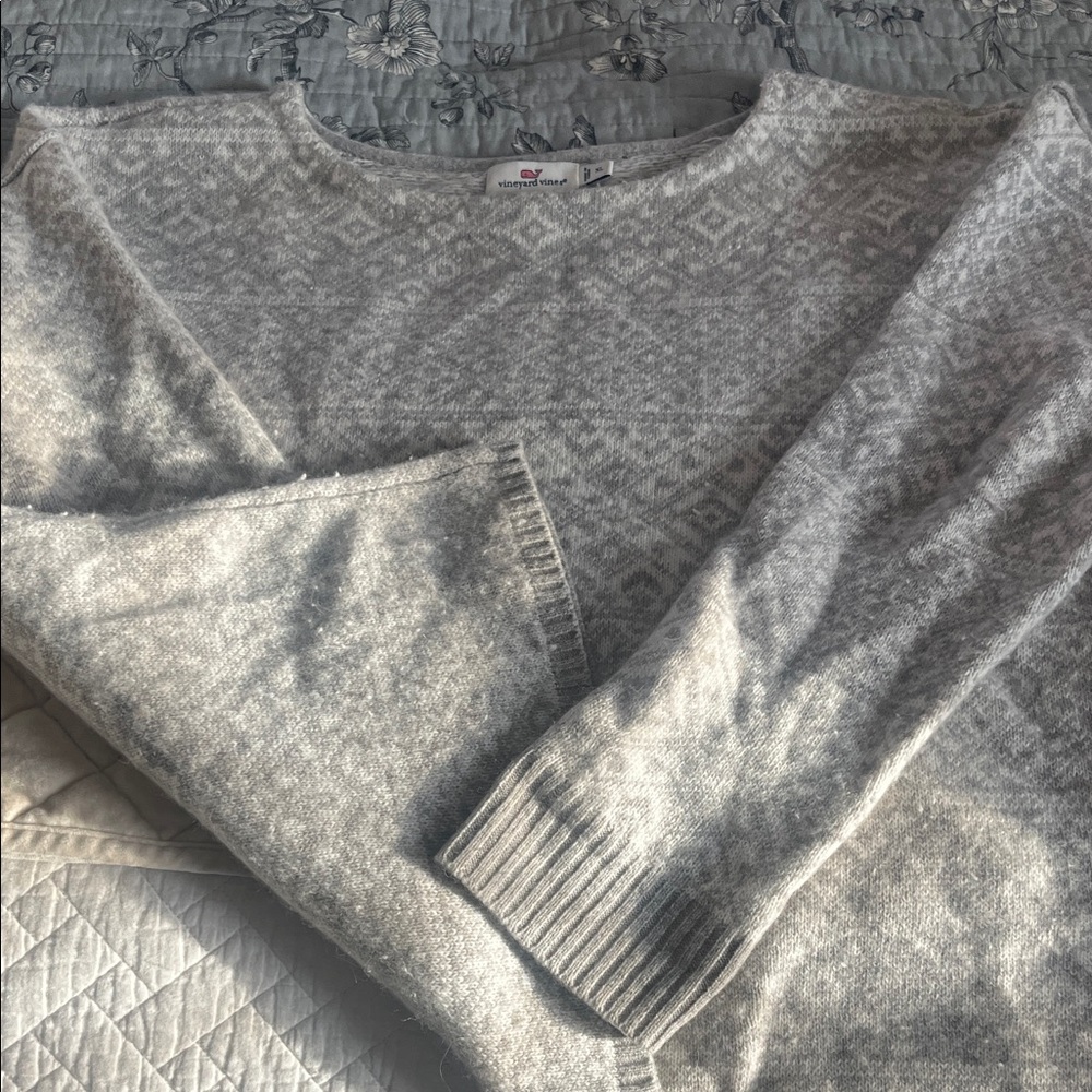 Vineyard Vines Light Gray Crew Neck Sweater
